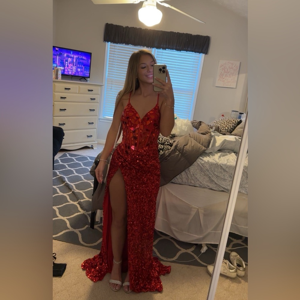 jasz couture 7413 red prom dress